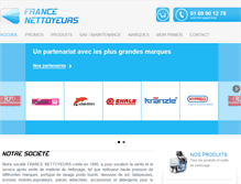 Tablet Screenshot of france-nettoyeurs.com